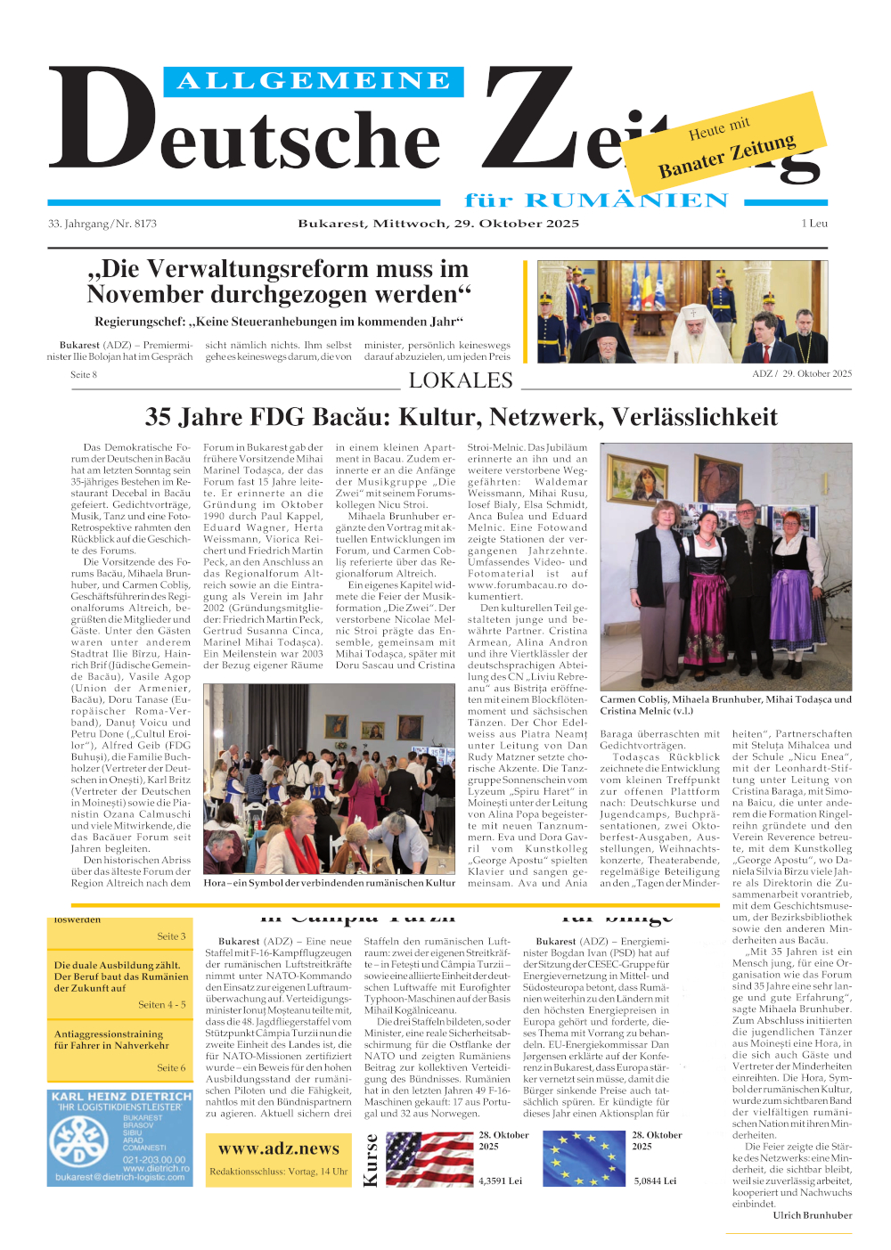 35 Jahre Forum Bacau ADZ