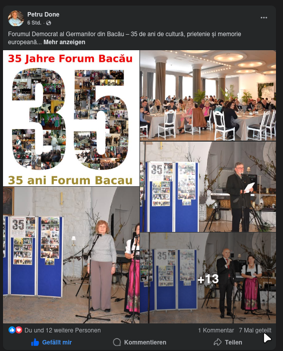 Petru Done - 35 Jahre Forum