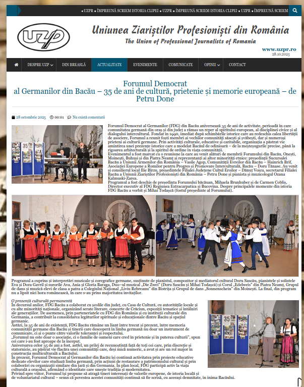 35 Jahre Forum uzpr ro